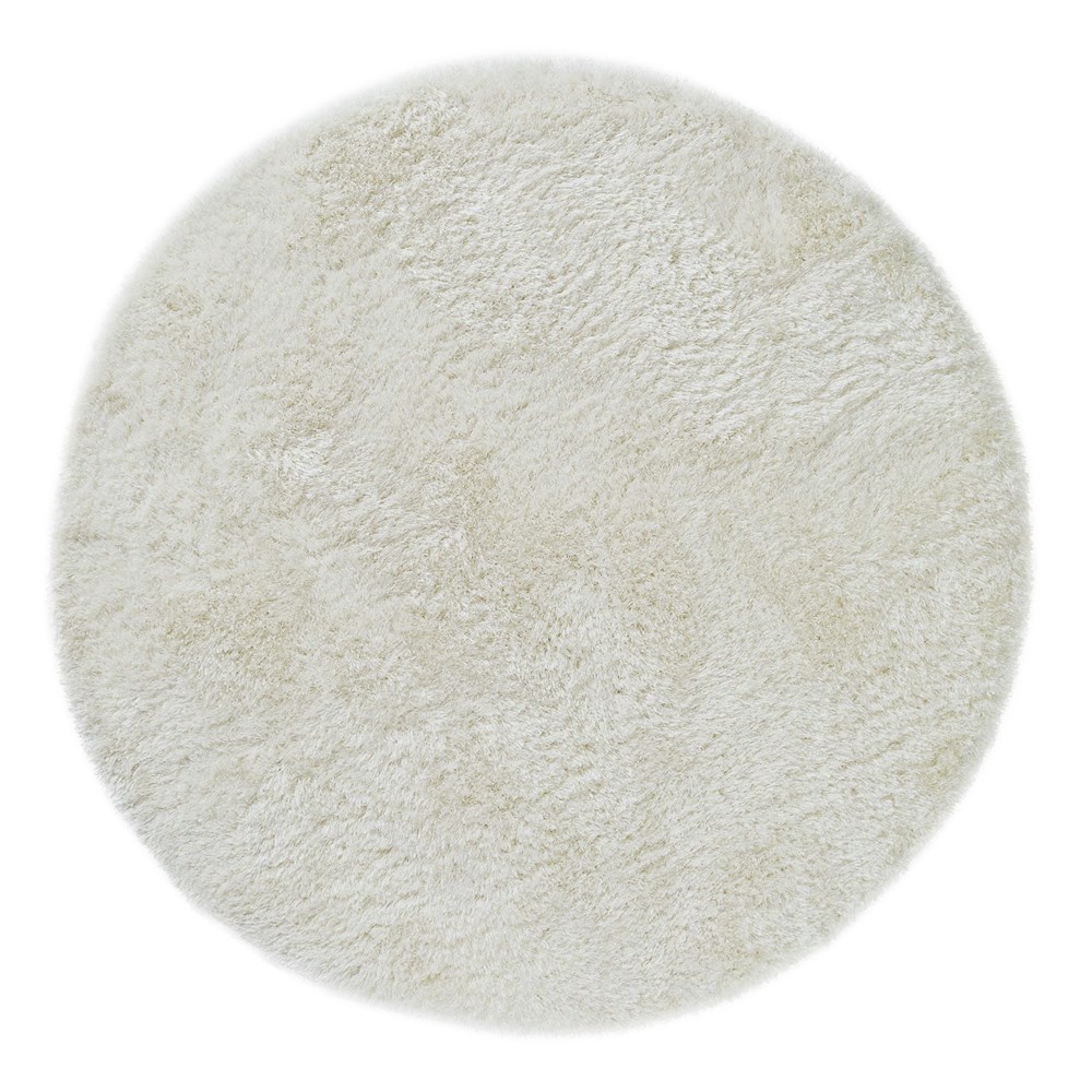 Plush Circle in White